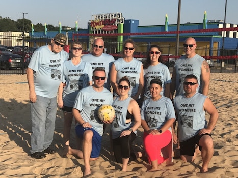One Hit Wonders Sand Volleyball Team T-Shirt Photo