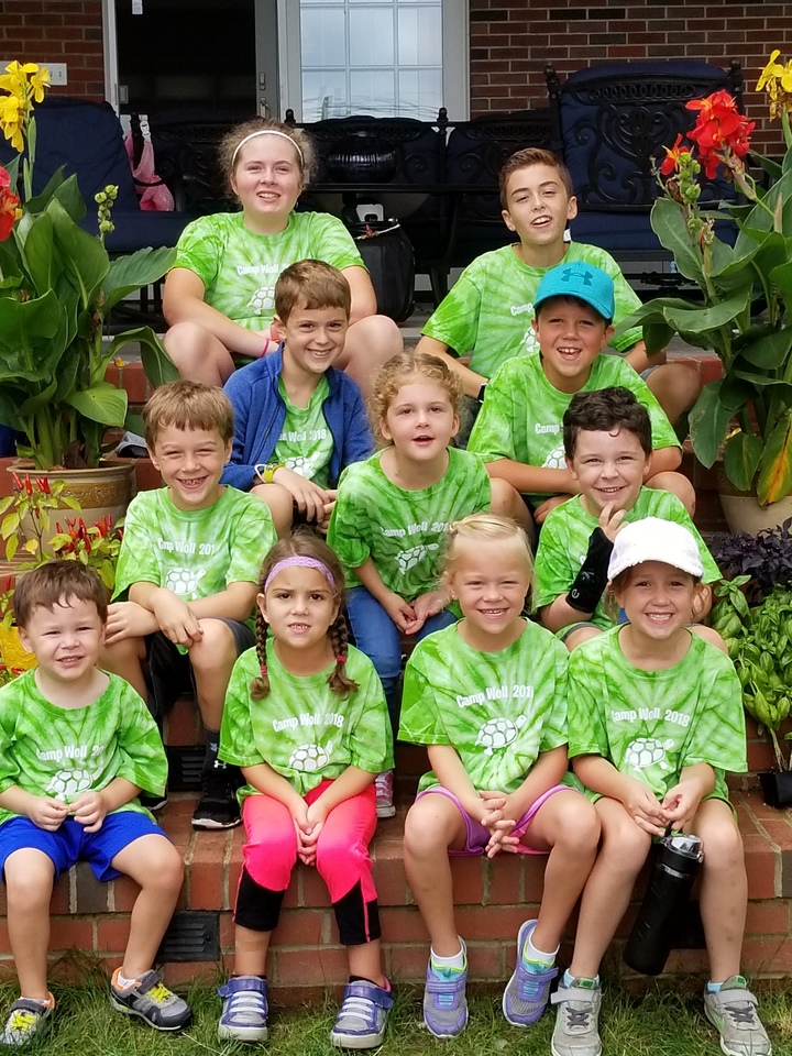 Start Of Camp At Uncle Mike's And Aunt Kathy's Back Porch T-Shirt Photo