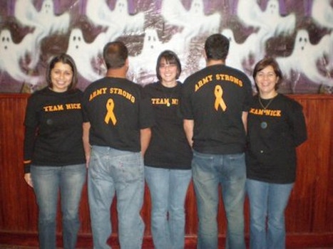 Team Nick   We're Army Strong! T-Shirt Photo