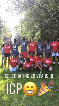 Byso's Intensive Community Program Poses In Their New Tees At Summer Camp T-Shirt Photo