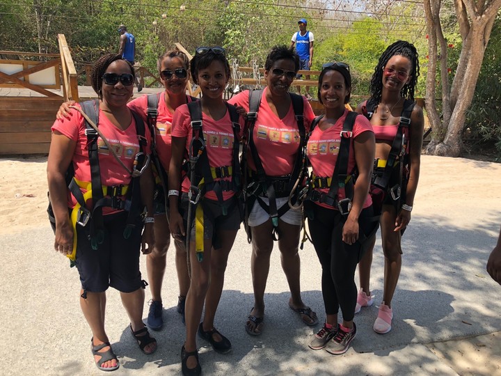 Ziplining In Haiti T-Shirt Photo