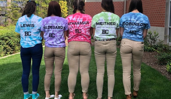 Picture of Tie Dyed Houses Custom T-Shirt Design Tie Dyed Houses T-Shirt Photo