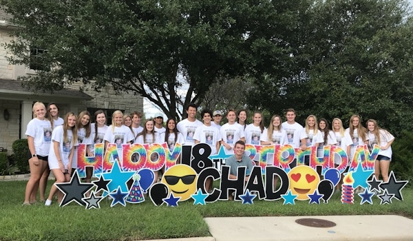 Picture of Happy 18th Birthday Chad. You’ve Come A Lonng Way Baby! Custom T-Shirt Design Happy 18th Birthday Chad. You’ve Come A Lonng Way Baby! T-Shirt Photo