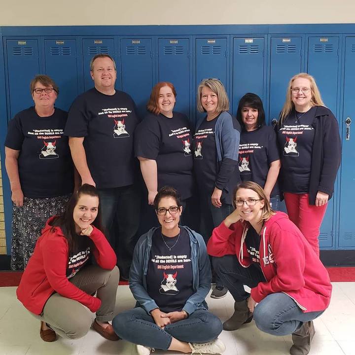 Picture of High School English Department Pride! Custom T-Shirt Design High School English Department Pride! T-Shirt Photo