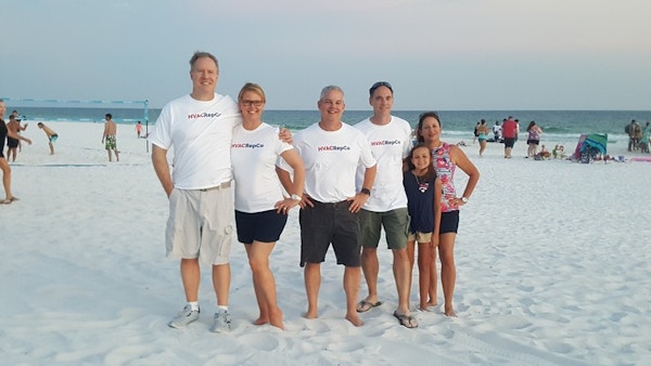 Hvac Rep Co Team Meeting In Destin, Florida T-Shirt Photo