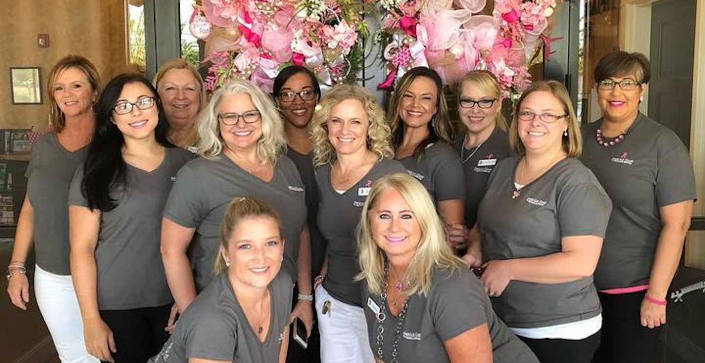 Our Team Is Ready For The Making Strides Against Breast Cancer Walk In Our Awesome Custom Ink T Shirts! T-Shirt Photo