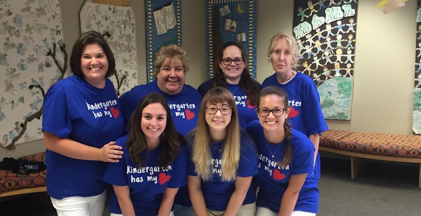 Picture of The Kindergarten Team Custom T-Shirt Design The Kindergarten Team T-Shirt Photo