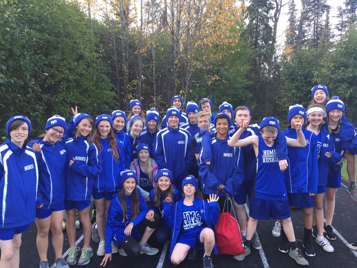Hms Huskies Xc Team At Borough Championships T-Shirt Photo