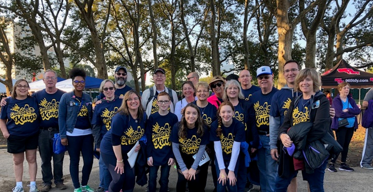 The Coaster Kings Supporting Pediatric Cancer Research  T-Shirt Photo