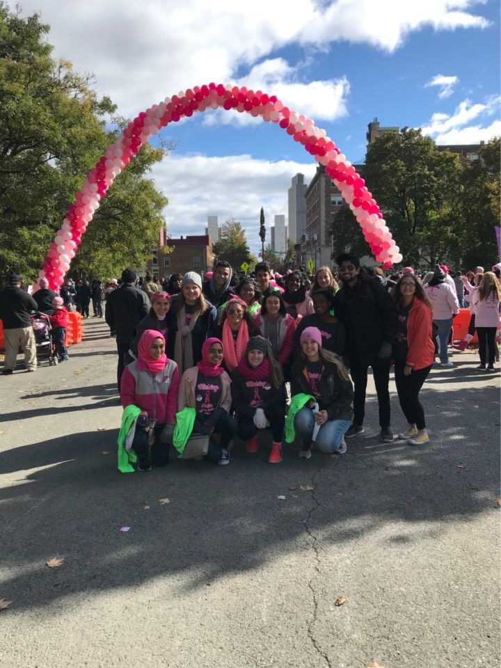 Attending The Making Strides Of Albany Breast Cancer Walk T-Shirt Photo