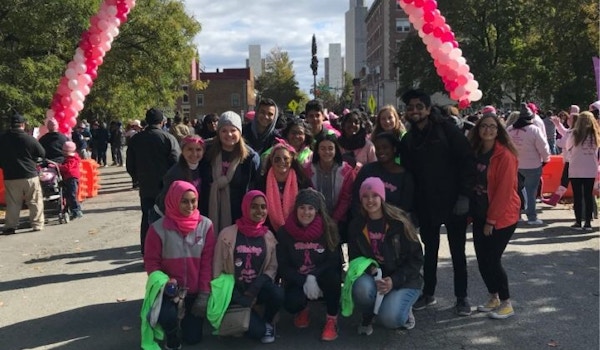 Attending The Making Strides Of Albany Breast Cancer Walk T-Shirt Photo