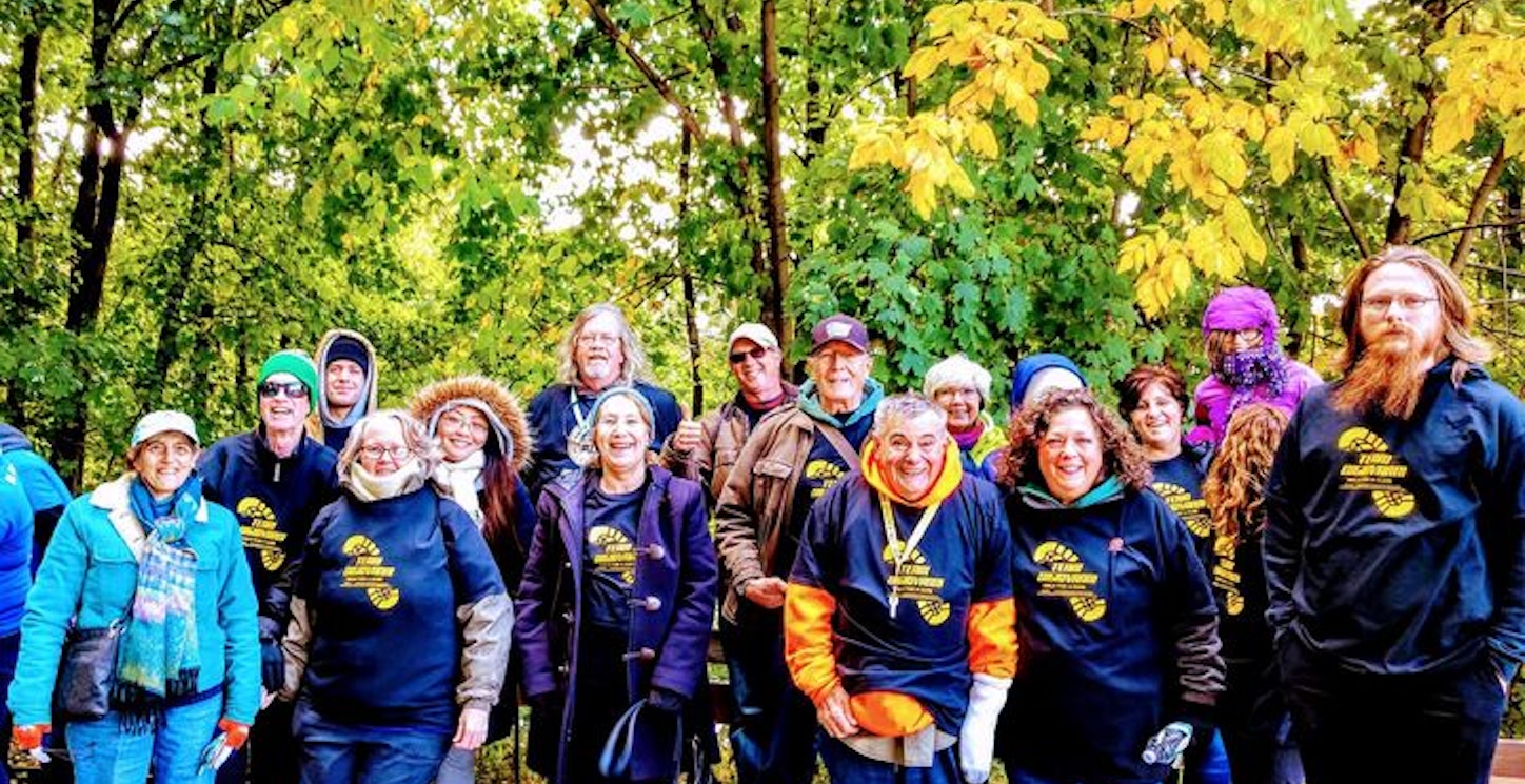 Team Di Giovanni   Als Walk For A Cure   Walkway Over The Hudson T-Shirt Photo