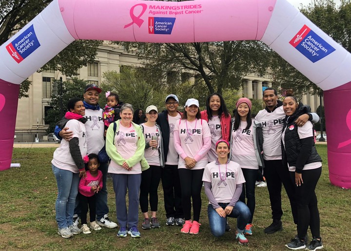 Nossaman's Team Linda At Making Strides Against Breast Cancer T-Shirt Photo