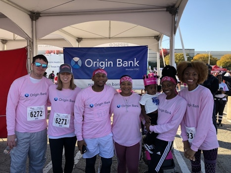 Origin Bank Team At Race For The Cure T-Shirt Photo