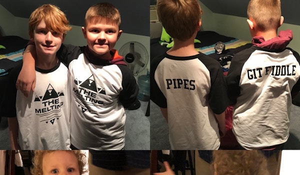 Picture of The Melting Volcanoes Custom T-Shirt Design The Melting Volcanoes T-Shirt Photo