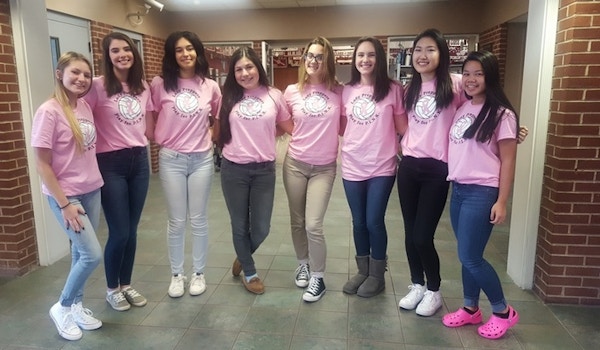 Picture of Mmi Lady Preppers Volleyball Supports Cancer Research! Custom T-Shirt Design Mmi Lady Preppers Volleyball Supports Cancer Research! T-Shirt Photo