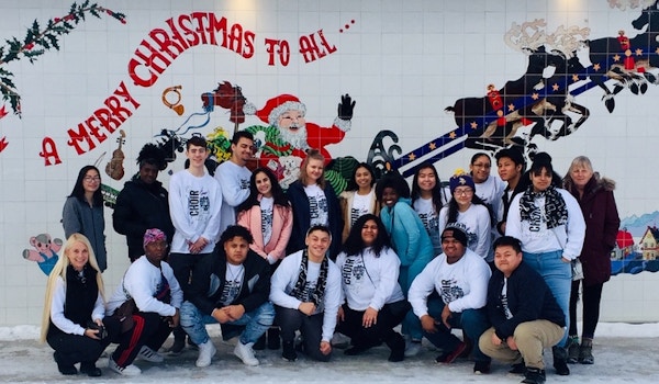 East Anchorage Hs At The Santa Claus House In North Pole, Ak.  Really! T-Shirt Photo