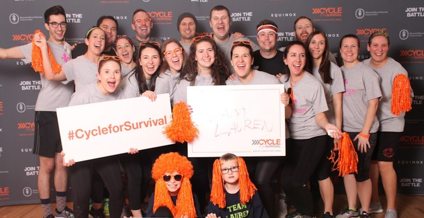 Team Lauren At Cycle For Survival T-Shirt Photo
