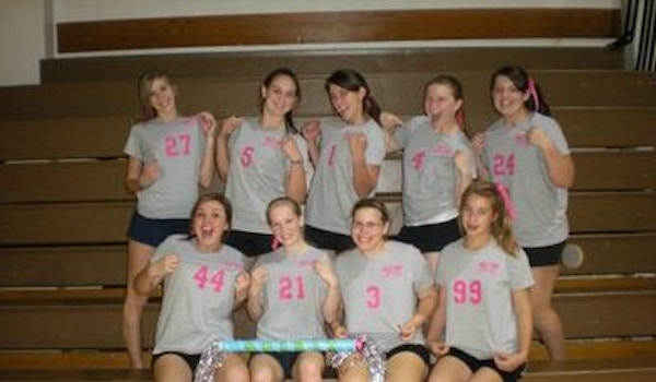 Picture of Spirit Junior Girls Volleyball Team Custom T-Shirt Design Spirit Junior Girls Volleyball Team T-Shirt Photo