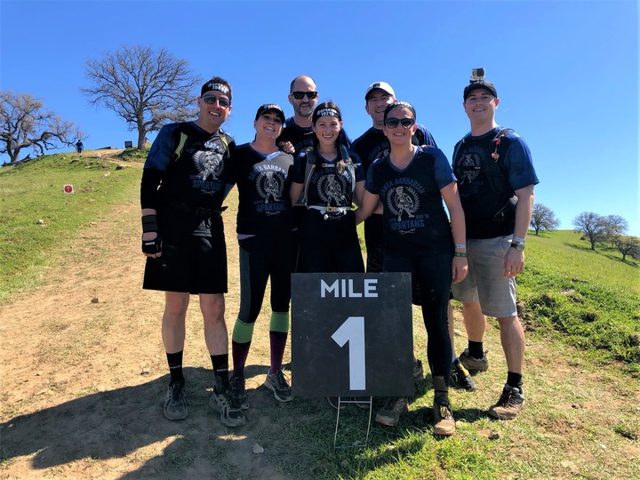 Santa Barbarian Spartans At Spartan Super, San Jose, Ca T-Shirt Photo