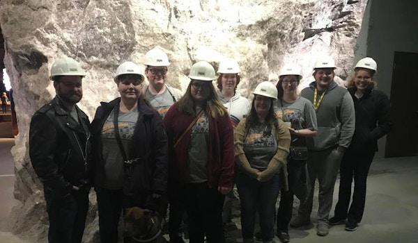 Wichita State's Anthropology Club At The Strataca Salt Mine Museum T-Shirt Photo