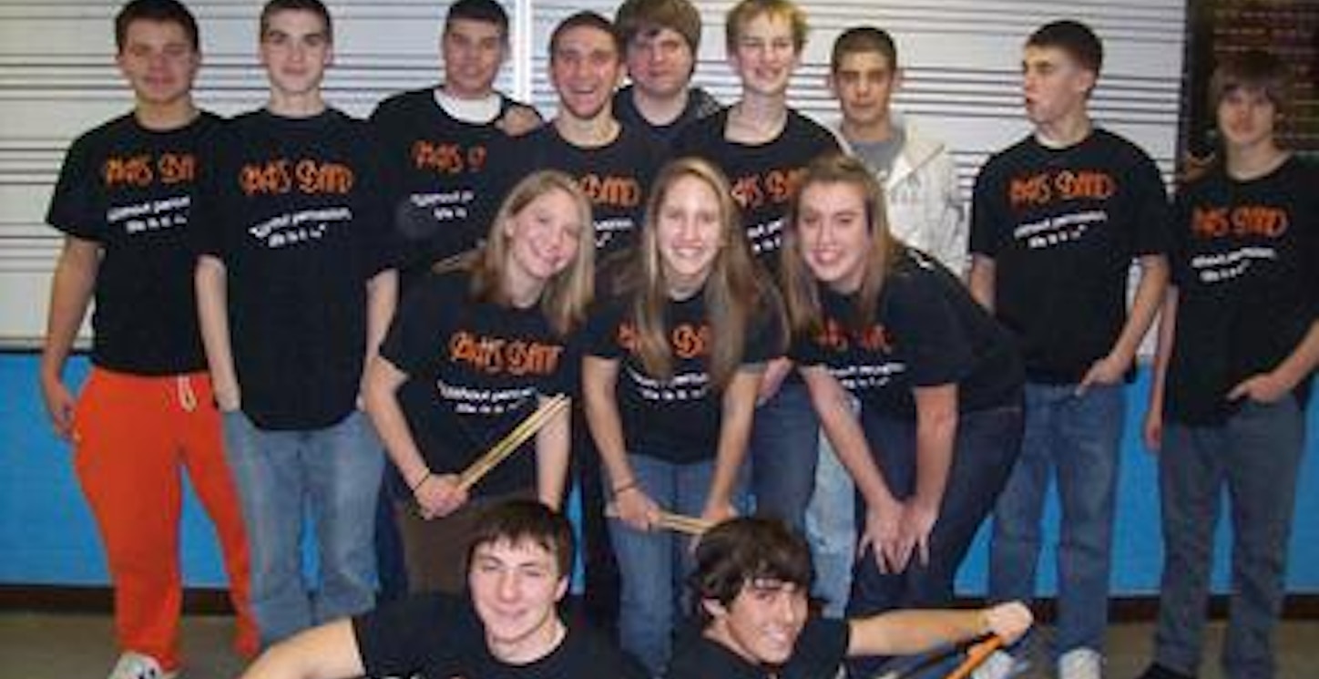 Middleborugh High School Band Percussion T-Shirt Photo