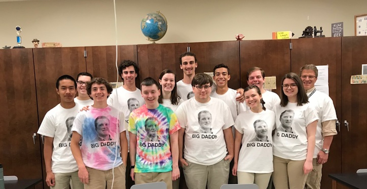 Picture of Saint Joe High Ap Physics — Big Daddy Custom T-Shirt Design Saint Joe High Ap Physics — Big Daddy T-Shirt Photo
