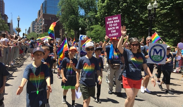 Ethos Marches At The 2019 Boston Pride Parade T-Shirt Photo