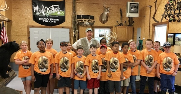 Watershed Adventure Campers Get The Ward Burton Wildlife Foundation Experience Campers  T-Shirt Photo