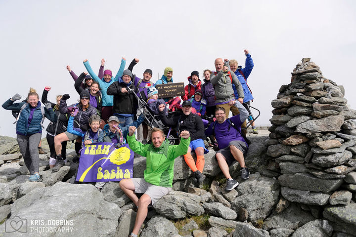 Team Sasha At Mt. Washington Summit T-Shirt Photo