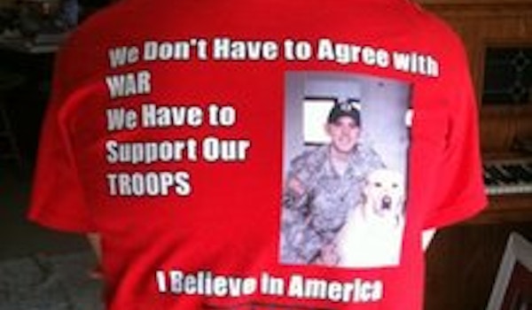 Picture of I Believe In American Soldiers Custom T-Shirt Design I Believe In American Soldiers T-Shirt Photo