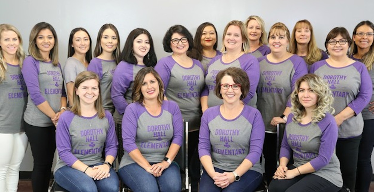 Dorothy Hall Elementary Staff Picture T-Shirt Photo