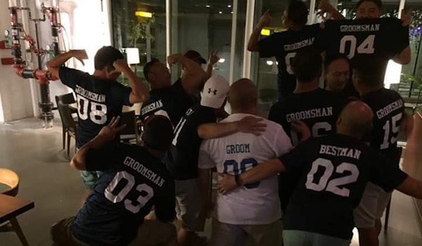 Picture of The Guys, Back Custom T-Shirt Design The Guys, Back T-Shirt Photo