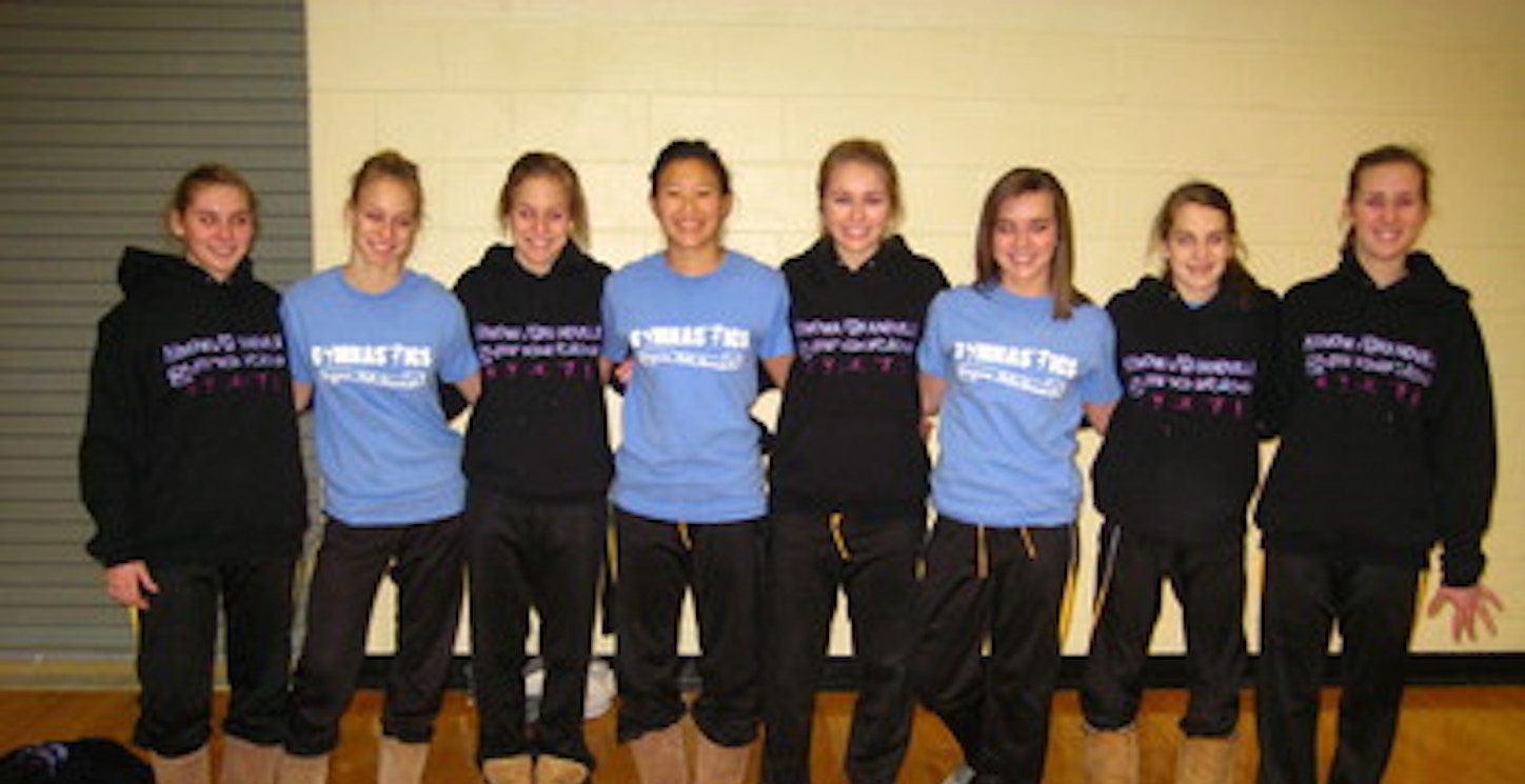 The Knight Dawg Gymnastics Team T-Shirt Photo