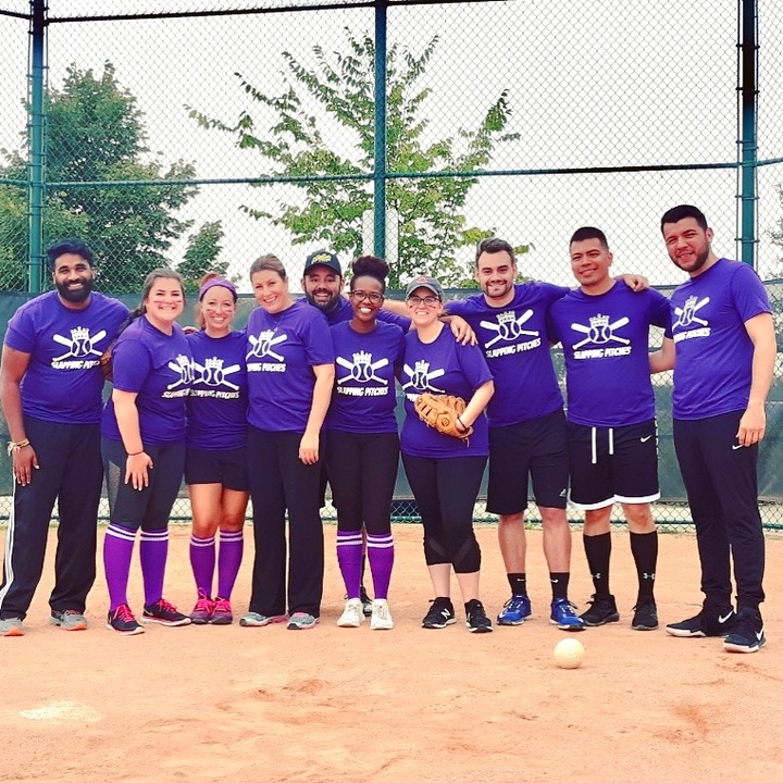 Slapping Pitches Softball T-Shirt Photo