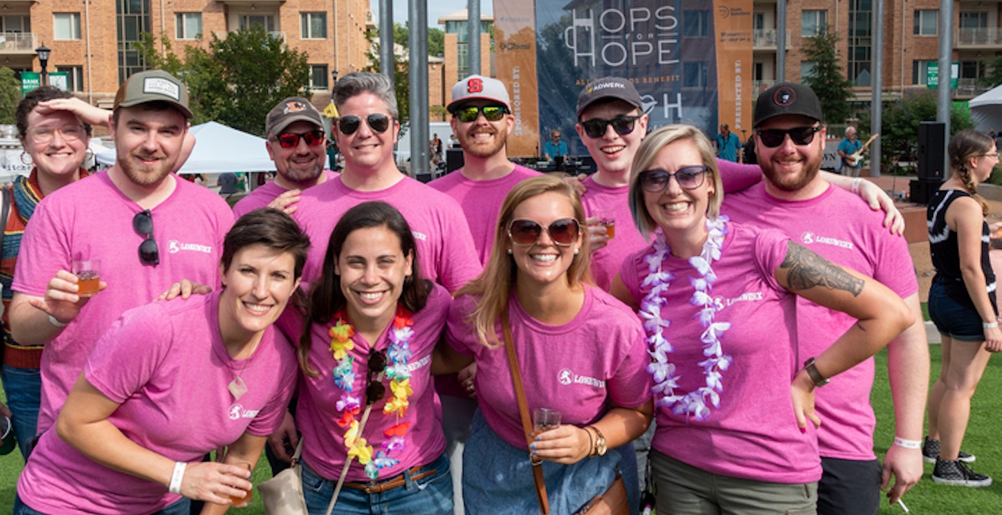 Lonewerx Representing At Hops For Hope 2019! T-Shirt Photo