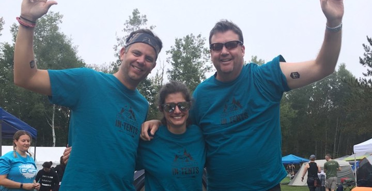 Picture of Our Team Is In Tents Custom T-Shirt Design Our Team Is In Tents T-Shirt Photo