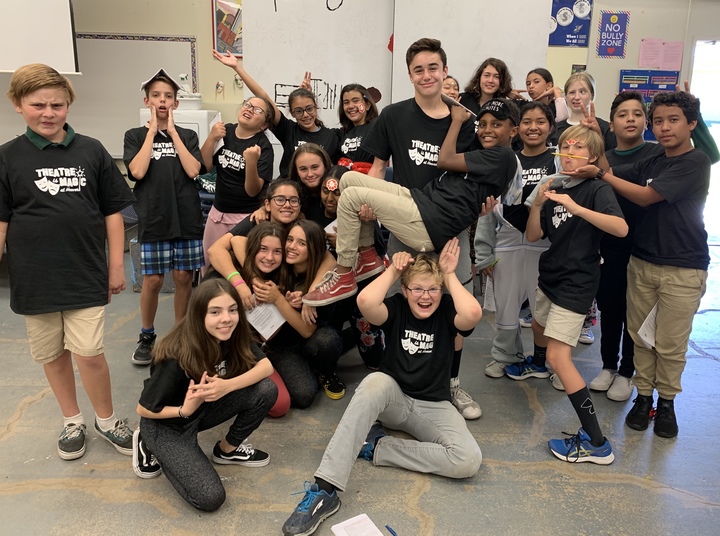 Hoover Middle School Drama Shows Off Their Shirts! Fresh Out Of The Box (Both The Shirts And The Kids)! T-Shirt Photo