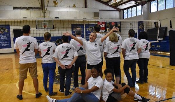 Picture of Brandon Hall Volleyball Coaches Vs. Cancer Fundraiser Custom T-Shirt Design Brandon Hall Volleyball Coaches Vs. Cancer Fundraiser T-Shirt Photo