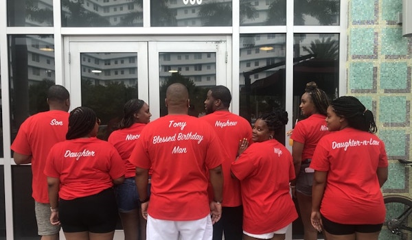 Picture of Tony's 50 Bday Celebration Custom T-Shirt Design Tony's 50 Bday Celebration T-Shirt Photo