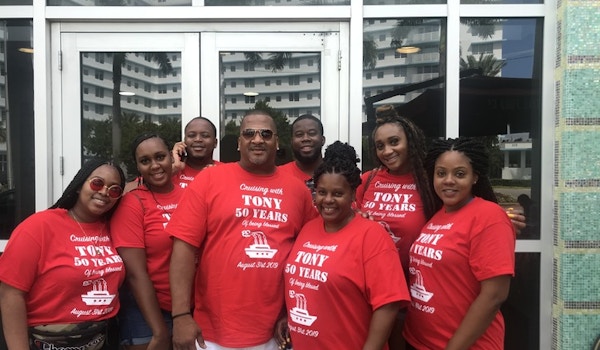 Picture of Tony Birthday Cruise Custom T-Shirt Design Tony Birthday Cruise T-Shirt Photo