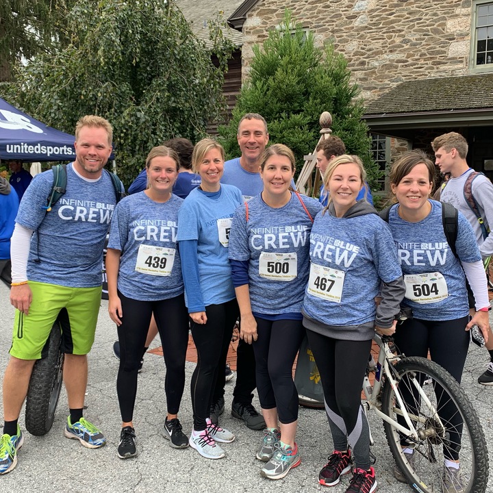 Infinite Blue Crew T-Shirt Photo