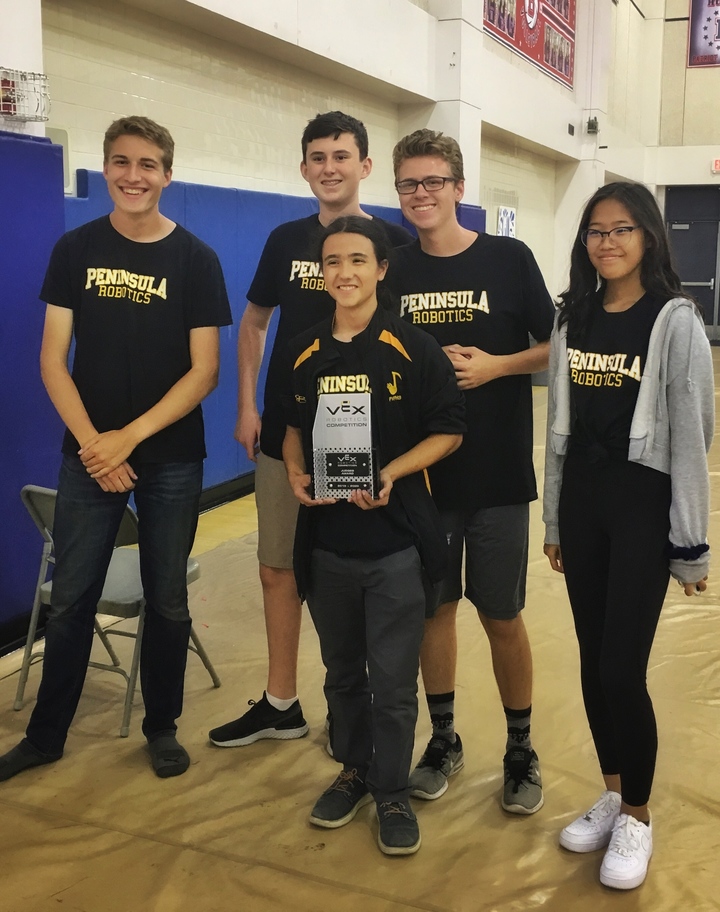 Winners Of The Judges Award For Vex Robotics. T-Shirt Photo