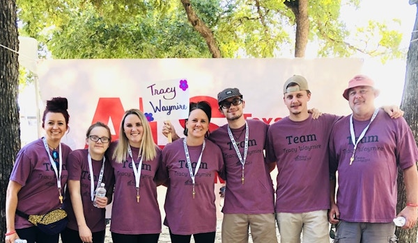 Picture of Team Tracy Waymire At The Als Walk Custom T-Shirt Design Team Tracy Waymire At The Als Walk T-Shirt Photo