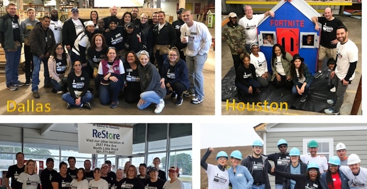 Habitat For Humanity   1 Mission, 1 Weekend, 4 Locations   All In! T-Shirt Photo