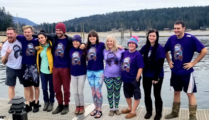 Vincent's Live Fearlessly Polar Plunge T-Shirt Photo