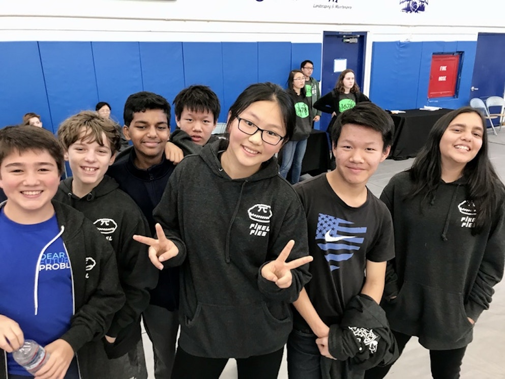 Vex Iq Robotics Team Of 7th Graders T-Shirt Photo