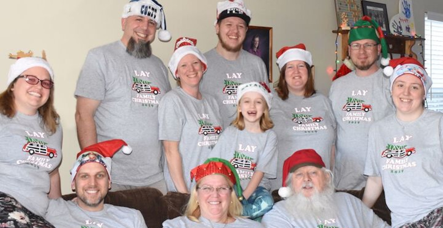 Lay Family Christmas 2019 T-Shirt Photo