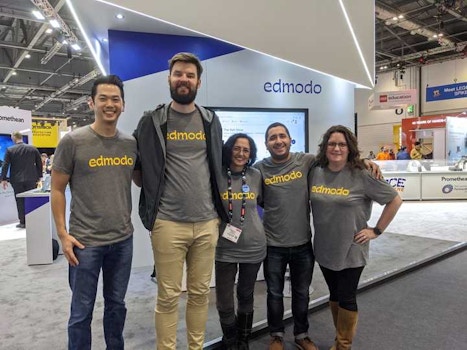 The Edmodo Team At Bett T-Shirt Photo