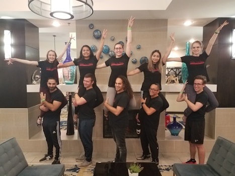 Sazón   The Premiere Acrobatic Salsa Team At Saint Louis University T-Shirt Photo